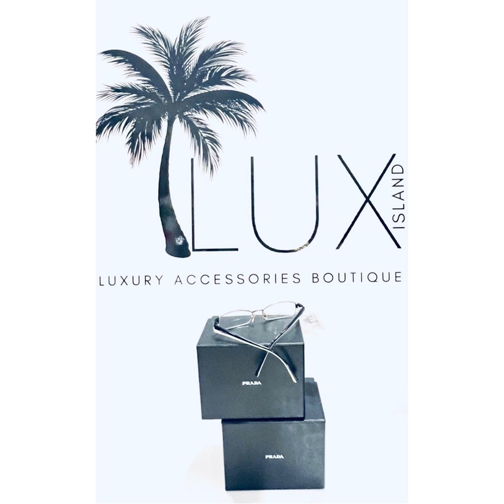 LUX ISLAND | PRADA Black & White Prescription Eye Glasses